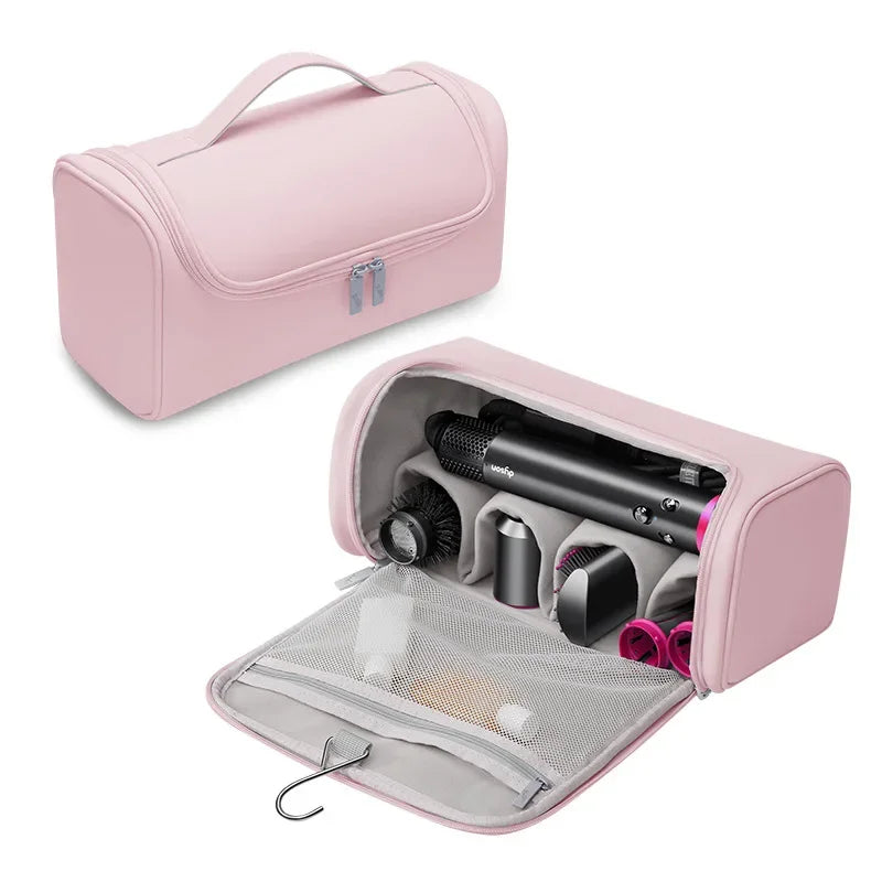 Hair Dryer Carrying Case PU Leather Storage Organizier Protection Pouch Waterproof Dustproof Portable Travel Woman for Dyson