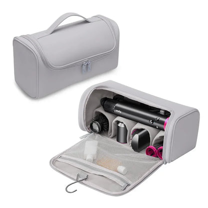 Hair Dryer Carrying Case PU Leather Storage Organizier Protection Pouch Waterproof Dustproof Portable Travel Woman for Dyson