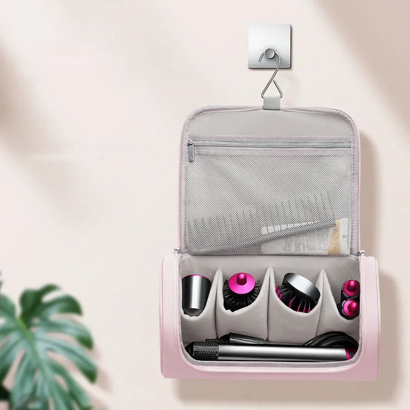 Hair Dryer Carrying Case PU Leather Storage Organizier Protection Pouch Waterproof Dustproof Portable Travel Woman for Dyson