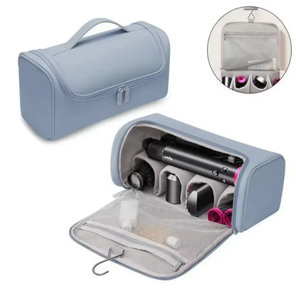 Hair Dryer Carrying Case PU Leather Storage Organizier Protection Pouch Waterproof Dustproof Portable Travel Woman for Dyson