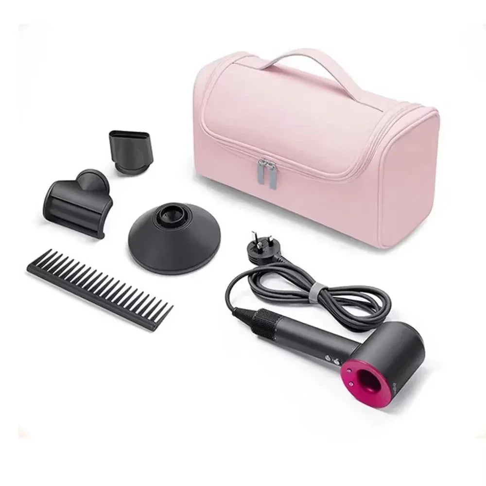 Hair Dryer Carrying Case PU Leather Storage Organizier Protection Pouch Waterproof Dustproof Portable Travel Woman for Dyson