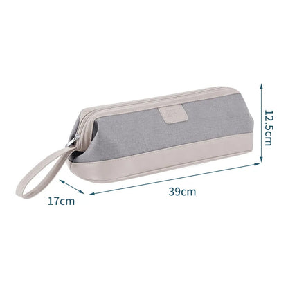 Hair Dryer Carrying Case PU Leather Storage Organizier Protection Pouch Waterproof Dustproof Portable Travel Woman for Dyson